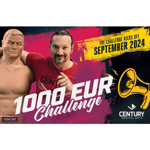 1000€ Challenge - Sichere dir 1000€ Guthaben! - Starte jetzt die 1000€ Challenge von CENTURY Martial Arts!