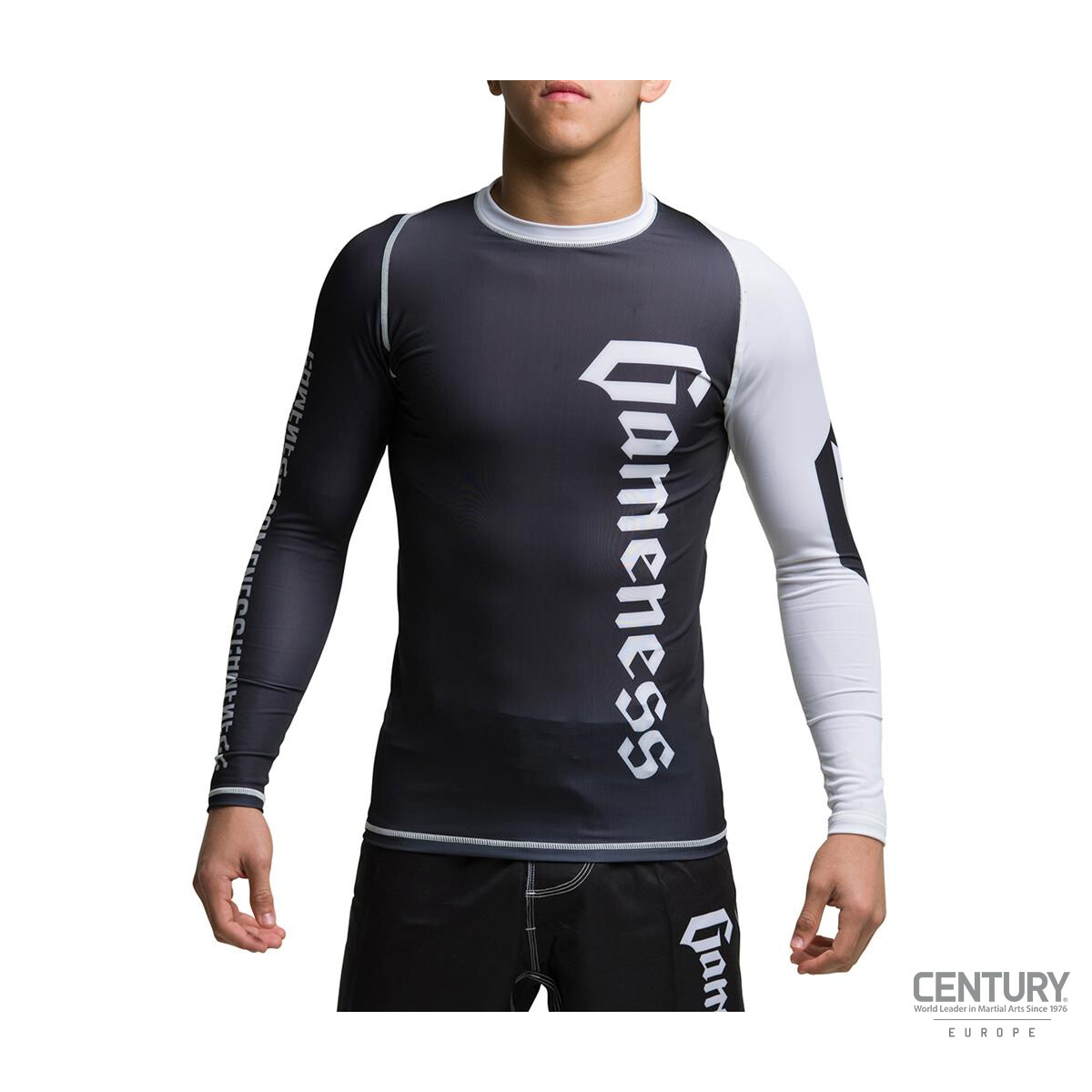 Gameness Langärmeliger Profi Rang Rash Guard Schwarz M