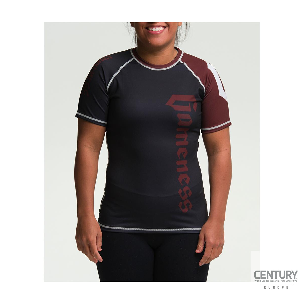 Gameness Woman short Sleeve Profi Rash Guard brown S