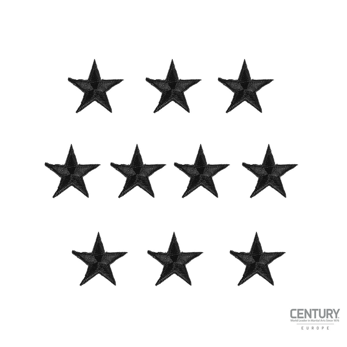 Star Patches 10 Pack Black