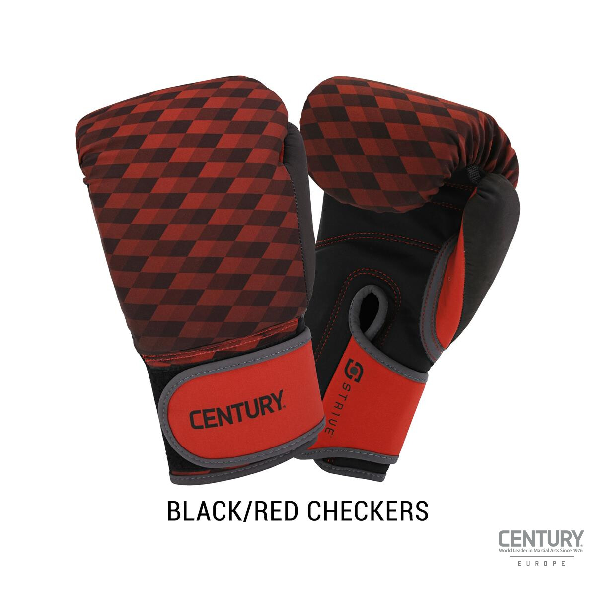 Strive Waschbare Boxhandschuhe Black/Red Checkered