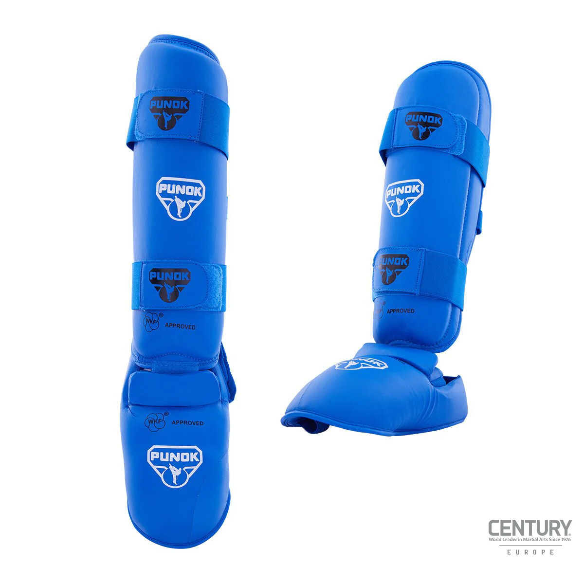 PUNOK WKF Approved Shin-Step Guard XS Blue