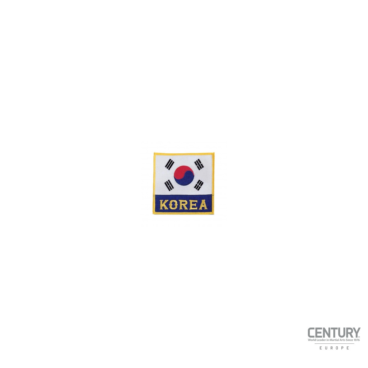 Landesflaggen Abzeichen Korea - Goldener Rand - 2
