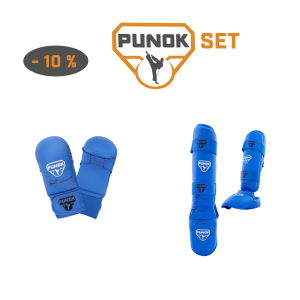 PUNOK Set Hand- und Fußschutz Combo Blau