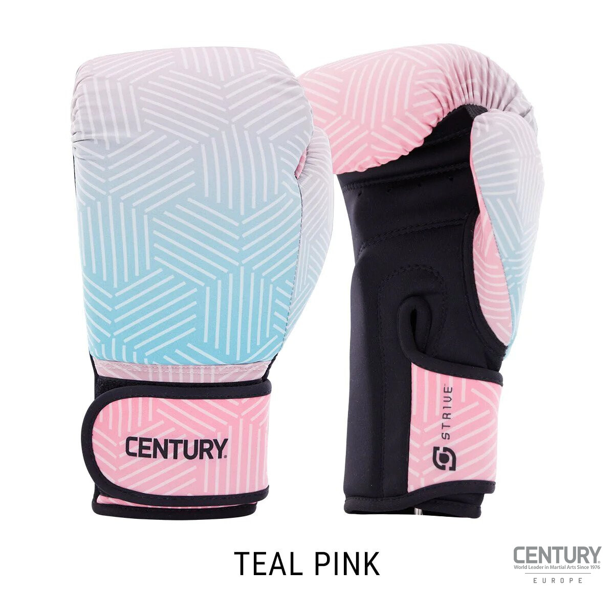 Strive Washable Boxing Gloves Teal/Pink 10 oz