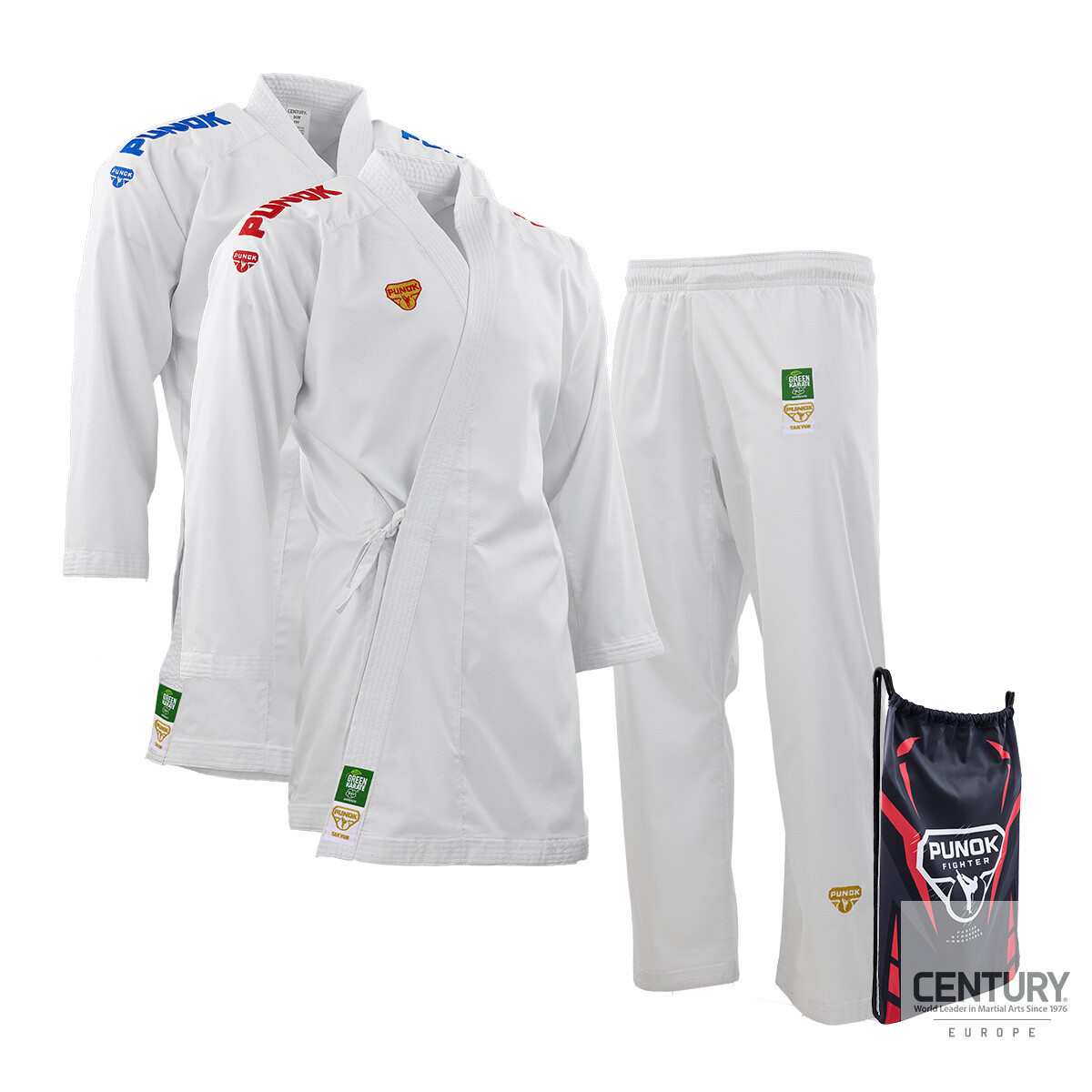 PUNOK WKF Wettkampf Kumite Uniform Takyon 3 Teile Set [6]...