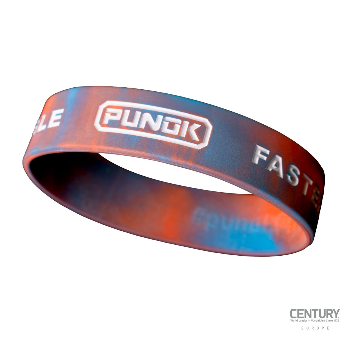 PUNOK Silicone Wristband red/blue 19mm
